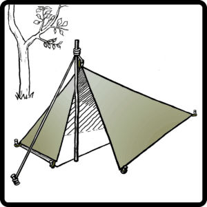TARP- Comfortable BUSHCRAFT'S tent
