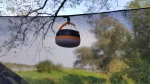 Hammock Mosquito net black - with Pear lamp