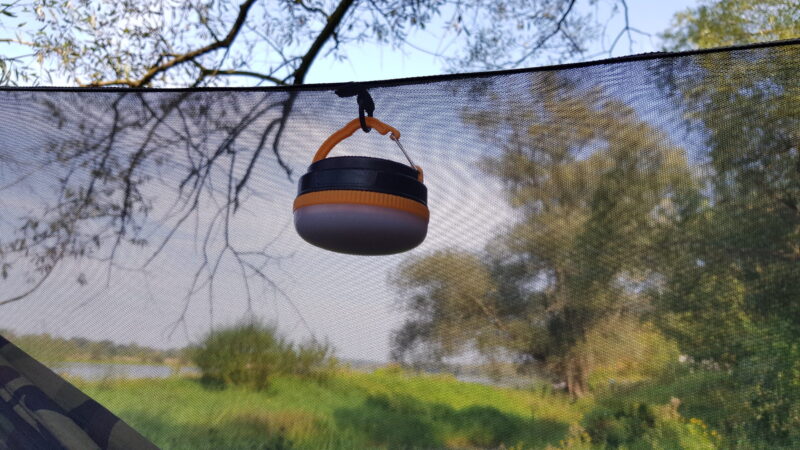 Hammock Mosquito net black - with Pear lamp